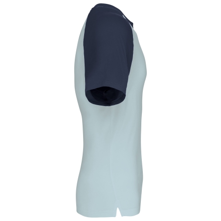 T-shirt bicolore manches raglan Ice Blue / Denim Kariban – vue 3