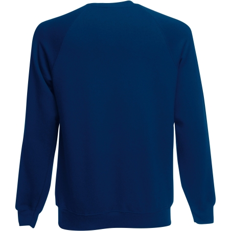 Sweat-shirt manches raglan marine Fruit of the Loom (SC4) – vue 2