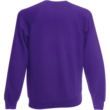 Sweat-shirt manches raglan violet Fruit of the Loom – vue 2