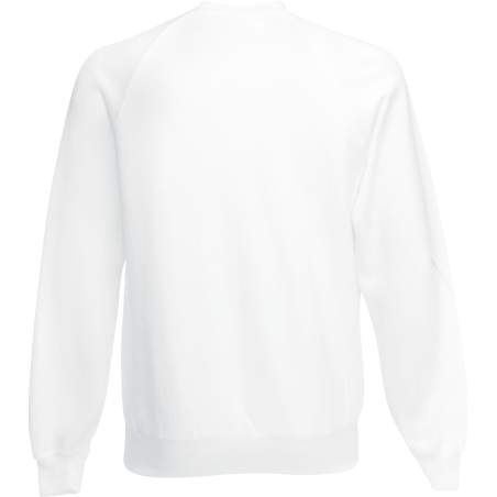 Sweat-shirt manches raglan blanc Fruit of the Loom – vue 2