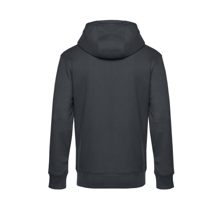 Sweat-shirt capuche zippé KING Gris (Asphalt) – B&C – vue 2