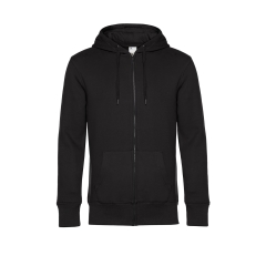Sweat-shirt capuche zippé KING Noir – B&C