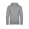 Sweat-shirt capuche zippé KING Gris B&C – 280 g/m²