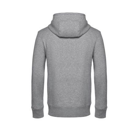 Sweat-shirt capuche zippé KING Gris B&C – 280 g/m² – vue 2