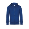 Sweat-shirt capuche zippé bleu KING B&C – 280 g/m²