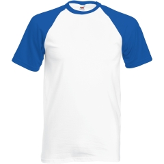 T-shirt baseball Valueweight Blanc Fruit of the Loom