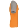 T-shirt bicolore manches courtes Orange/Gris Kariban – vue 3
