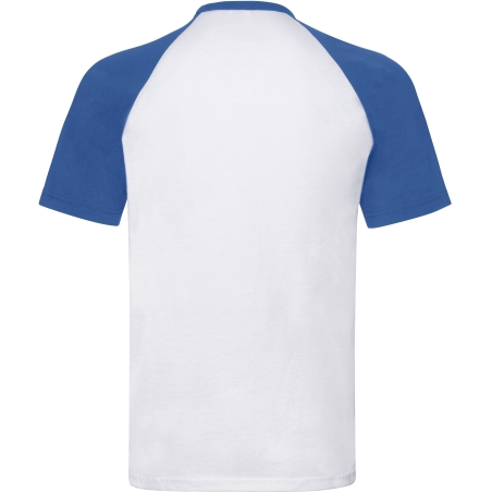 T-shirt baseball Valueweight Blanc Fruit of the Loom – vue 2