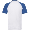 T-shirt baseball Valueweight Blanc Fruit of the Loom – vue 2