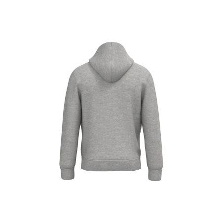 Sweat capuche écoresponsable unisexe Gris lune chiné Native Spirit – vue 2