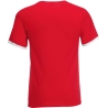 T-shirt Ringer Valueweight Rouge / Blanc Fruit of the Loom – vue 2