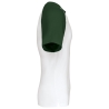 T-shirt bicolore manches raglan Blanc/Vert Forêt Kariban – vue 3