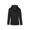 Sweat-shirt capuche zippé QUEEN Noir B&C – Coupe ajustée femme – vue 2