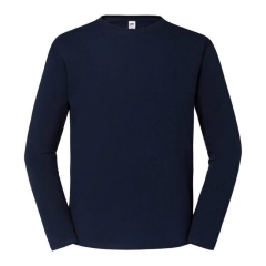 T-shirt Iconic 195 manches longues Marine – Fruit of the Loom