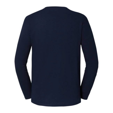 T-shirt Iconic 195 manches longues Marine – Fruit of the Loom – vue 2
