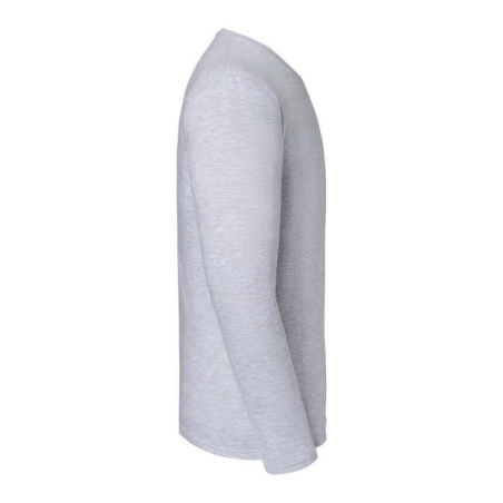 T-shirt Iconic 195 manches longues Gris Fruit of the Loom – vue 3
