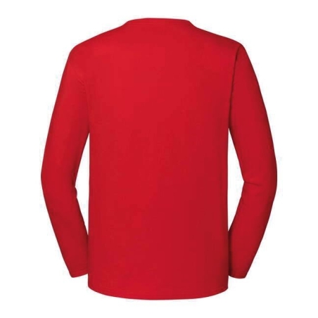 T-shirt Iconic 195 manches longues Rouge Fruit of the Loom – vue 2