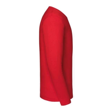 T-shirt Iconic 195 manches longues Rouge Fruit of the Loom – vue 3