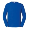 T-shirt Iconic 195 manches longues Bleu Royal Fruit of the Loom