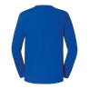T-shirt Iconic 195 manches longues Bleu Royal Fruit of the Loom – vue 2
