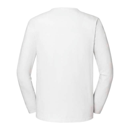 T-shirt Iconic 195 manches longues Fruit of the Loom Blanc – vue 2