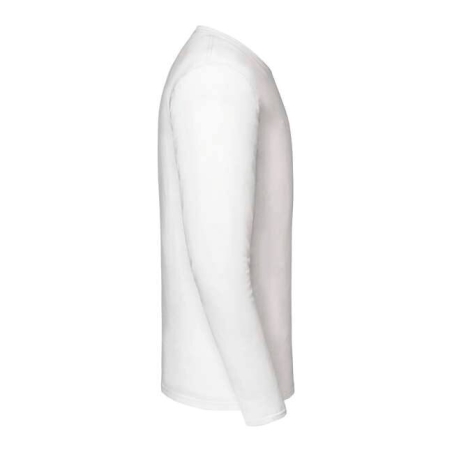 T-shirt Iconic 195 manches longues Fruit of the Loom Blanc – vue 3