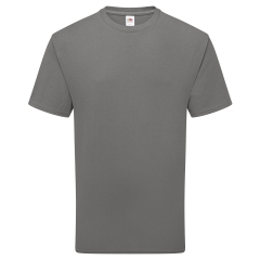T-shirt pur coton gris Light Graphite – Fruit of the Loom