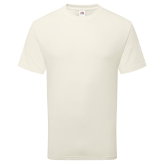 T-shirt beige 180 g/m² en coton bio – Fruit of the Loom