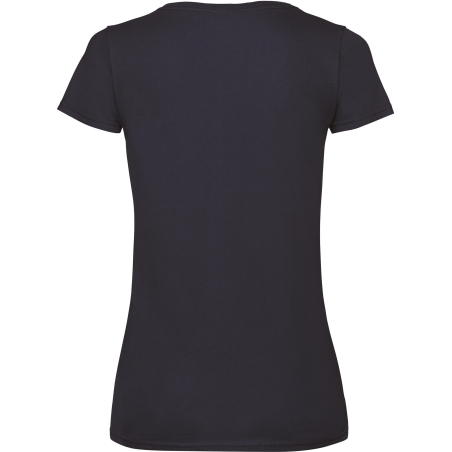 T-shirt femme col V Valueweight Marine – Fruit of the Loom – vue 2
