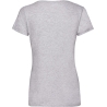 T-shirt femme col V Heather Grey Fruit of the Loom 165 g/m² – vue 2