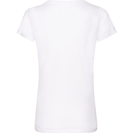 T-shirt femme col V Valueweight Blanc – Fruit of the Loom – vue 2