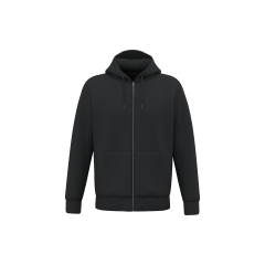 Sweat zippé à capuche écoresponsable Noir – Native Spirit