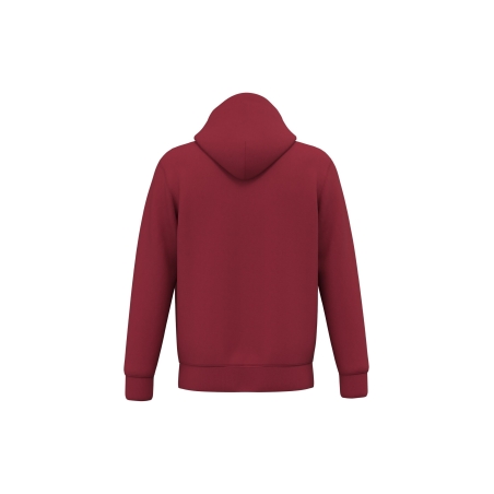 Sweat zippé à capuche écoresponsable Rouge Hibiscus Native Spirit – vue 2