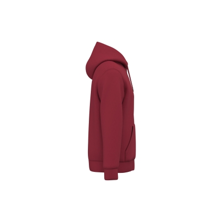 Sweat zippé à capuche écoresponsable Rouge Hibiscus Native Spirit – vue 3