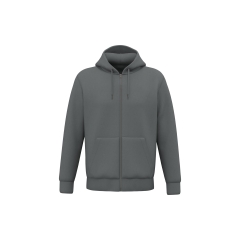 Sweat zippé capuche écoresponsable gris Native Spirit