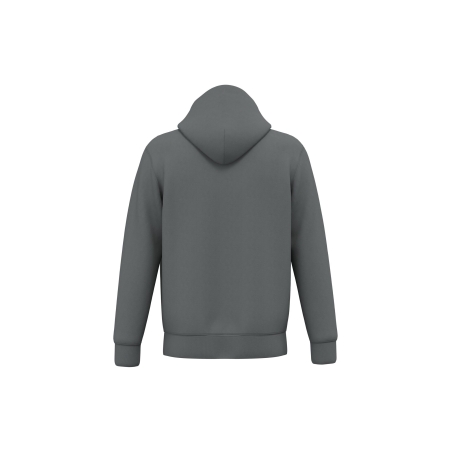 Sweat zippé capuche écoresponsable gris Native Spirit – vue 2