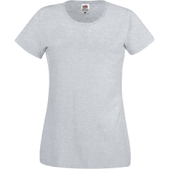 T-shirt Femme Gris Coupe Cintrée Fruit of the Loom