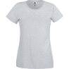 T-shirt Femme Gris Coupe Cintrée Fruit of the Loom