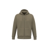 Sweat zippé capuche écoresponsable Vert Olive Native Spirit
