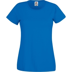 T-shirt Femme Bleu Royal Original-T Fruit of the Loom