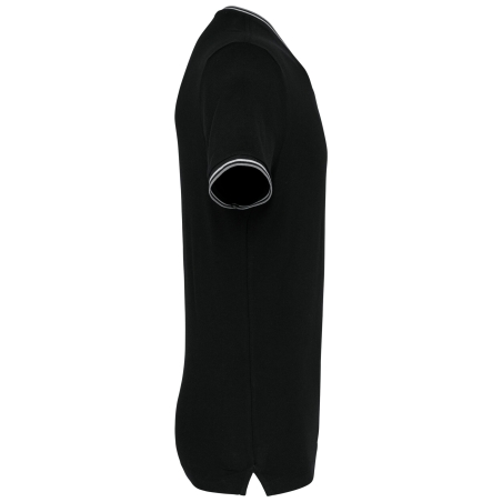 T-shirt maille piquée col V homme Noir – Kariban – vue 3