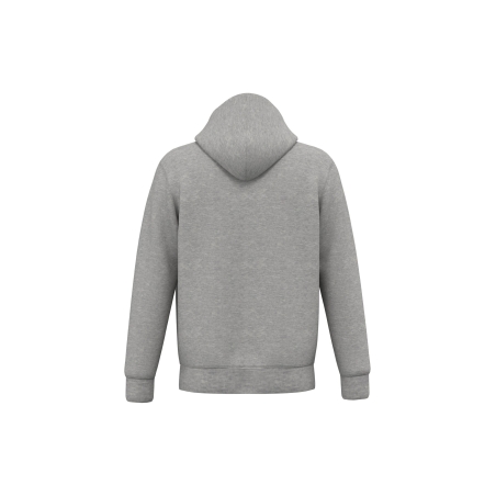 Sweat zippé capuche écoresponsable Gris lune chiné Native Spirit – vue 2