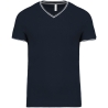 T-shirt maille piquée col V homme Marine Kariban