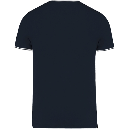 T-shirt maille piquée col V homme Marine Kariban – vue 2