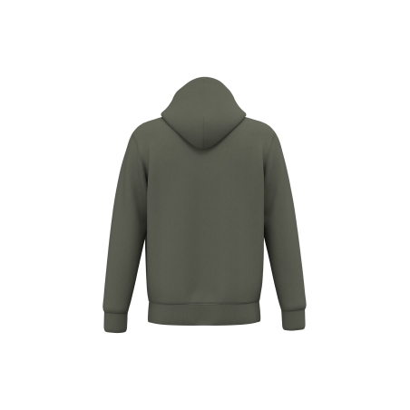 Sweat zippé capuche écoresponsable Vert Kaki Native Spirit – vue 2