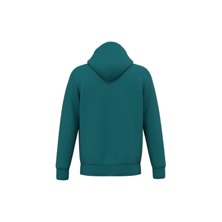 Sweat zippé capuche écoresponsable Peacock Green Native Spirit – vue 2