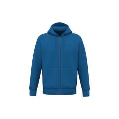 Sweat zippé capuche écoresponsable Bleu Native Spirit