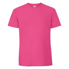 T-shirt Iconic 195 manches courtes Fuchsia Fruit of the Loom
