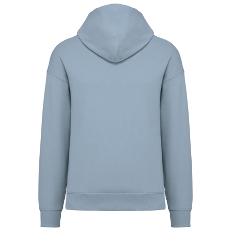 Sweat capuche oversize écoresponsable turquoise Native Spirit – vue 2