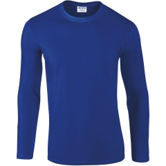 T-shirt manches longues Softstyle Bleu Royal Gildan